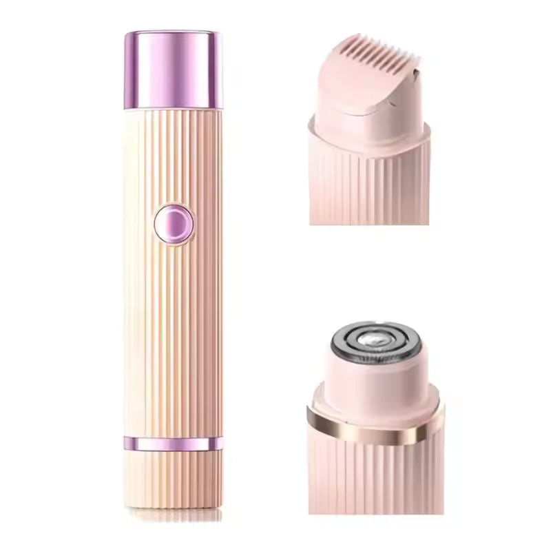 2-in-1 Rechargeable Electric Facial Hair Remover & Body Trimmer