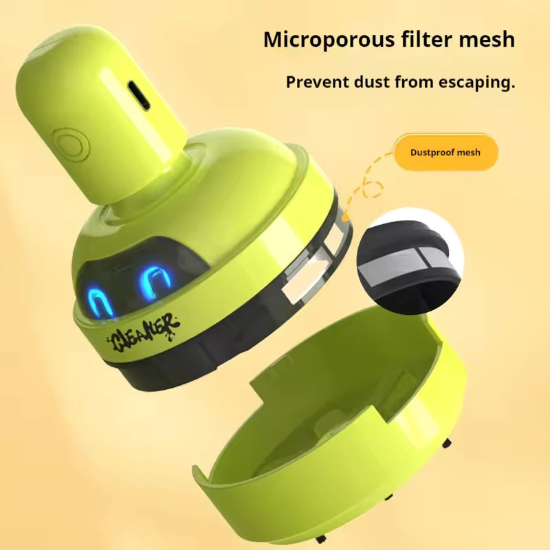 Mini Portable Robot Desktop Vacuum Cleaner for Study & Office Desks