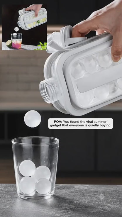Portable 2in1 Folding Ice Maker Water Bottle